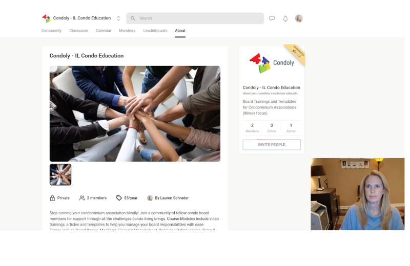 Introducing Condoly on Skool! Condo Education for Illinois Condominiums